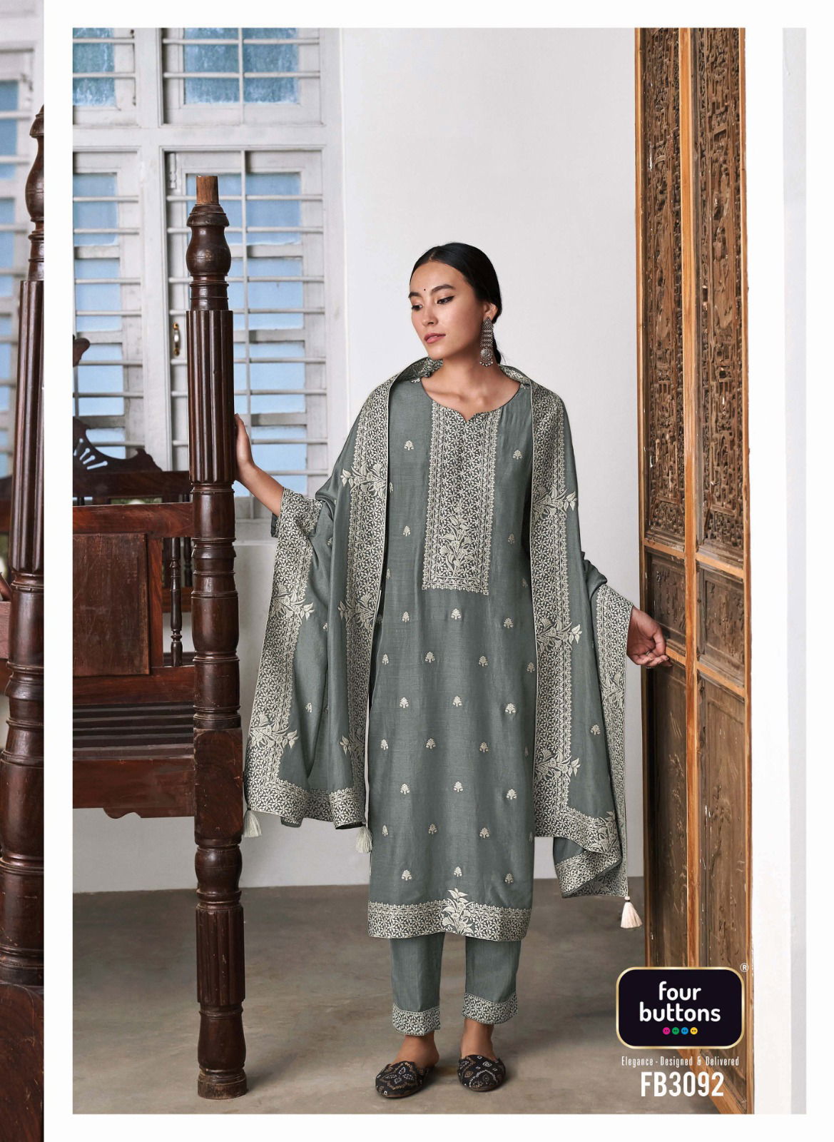 Zoya 2 By Four Buttons Pure Muslin Readymade Suits Catalog